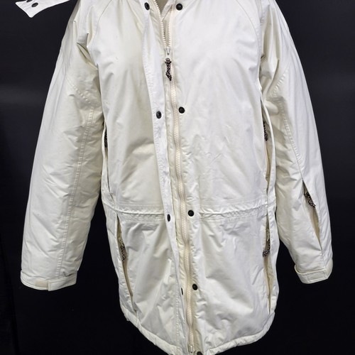 Eddie Bauer Premium Gänsedaunen Damen weiß Mantel Jacke Parka Fell Kapuze Mode XL - Bild 10 von 23