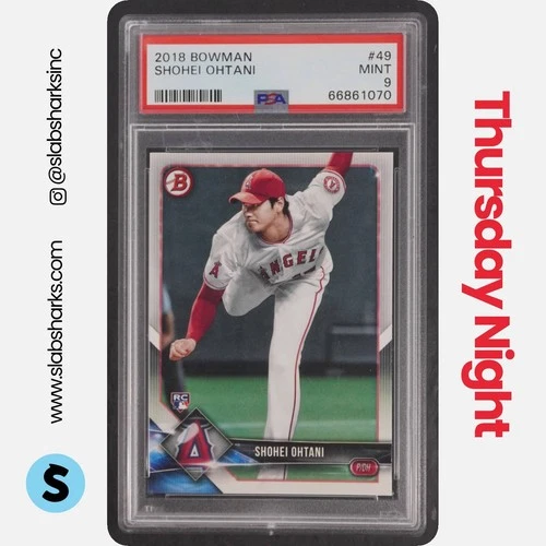 2018 BOWMAN #49 SHOHEI OHTANI RC ROOKIE PSA 9