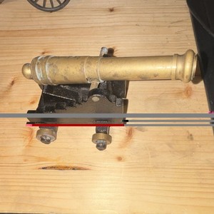 Vintage Cast Iron Toy Military Cannon on Wheels, Age 17 Years & Up