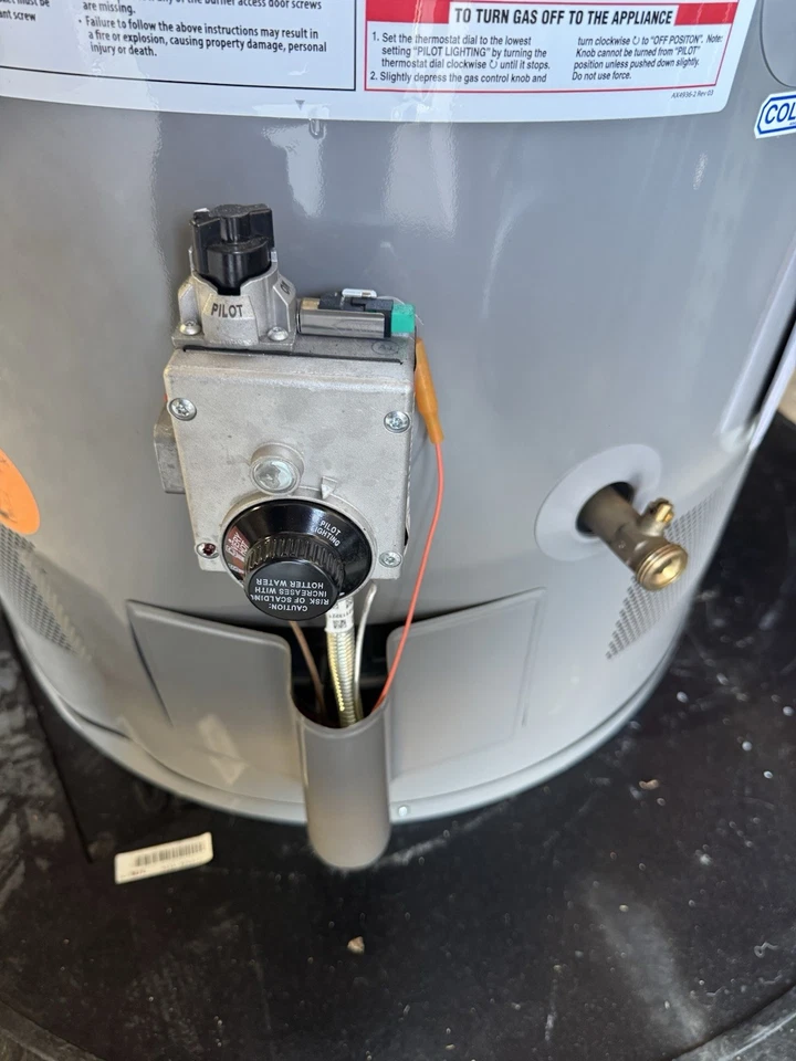 NUEVO calentador de agua a gas Rheem PRO+G75-76N RH 75 galones Nat 75 k BTU fabricado 2025 Foto 4 de 4