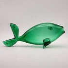 Early Blenko 971 Sea Green Glass Fish 12"