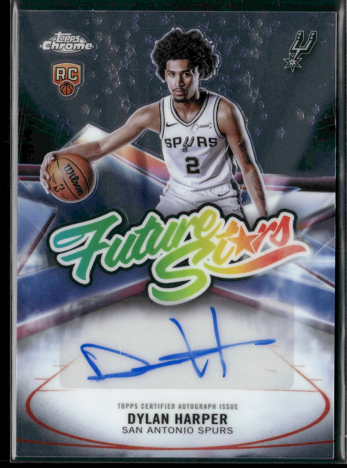 2025-26 Topps Chrome #FS-DH Dylan Harper Future Stars Autographs