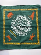 Vintage Indiana Jones Lucas Films Green Bandana Raiders of the Lost Ark Fan Club