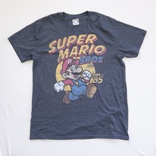 Super Mario Bros Since 85 T Shirt Nintendo Official Mens Size XL Gray