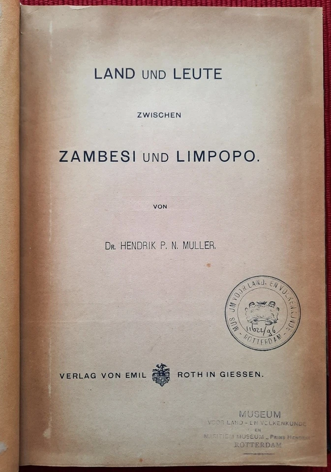 (1894) Afrika zwischen Sambesi und Limpopo ⚜ Rhodesien Simbabwe Mosambik SELTEN - Bild 4 von 4