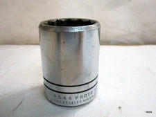 Vintage Proto Socket 1 7/16" 3/4" Drive 12 Point 5546 Chrome Los Angeles USA