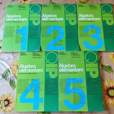 Elementare Algebra 5 Bände - Drooyan Wooton - Ed. Vallecchi 1972