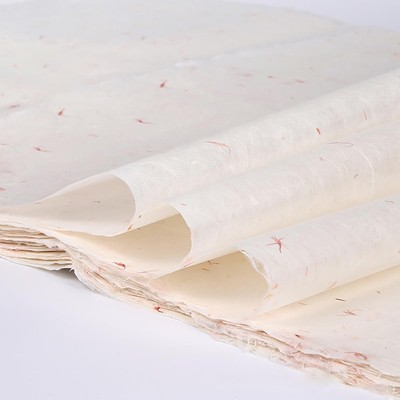 Acidea Mulberry Paper Sheets, 50 Sheets 11.8 x 15.7inch White 