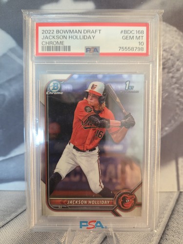 2022 Bowman Draft Jackson Holliday 1st Chrome PSA 10 GEM MINT BDC168 Orioles