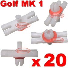 VW GOLF MK1 JETTA MK1 OLD BEETLE SIDE DOOR TRIM MOULDING STRIP CLIPS SMALL X20