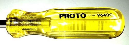 PROTO 19 Piece Screwdriver Set w/ Black Oxide Coated Tips Made in The USA - Picture 5 of 12