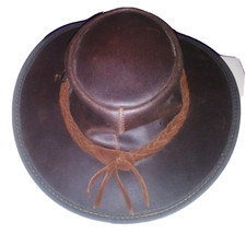 BARMAH Australian Foldaway Saddler Leather Hat Small Model  1063
