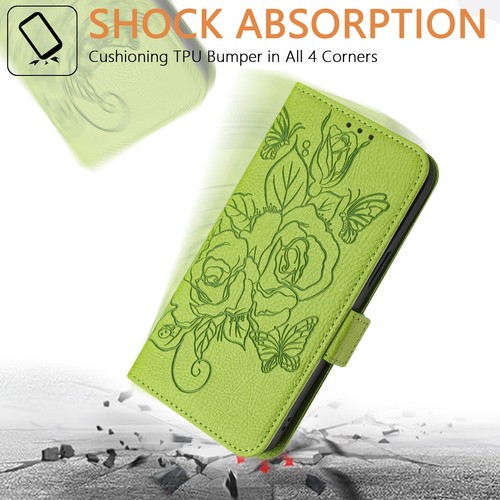 Funda Bandolera Para Motorola Infinix Cuero Repujado Rosa Abatible Tarjeta Billetera Cubierta - Imagen 13 de 23