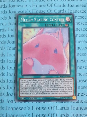 Melffy Staring Contest POTE-DE063 Super Rare Yu-Gi-Oh Karte 1. Auflage Neu