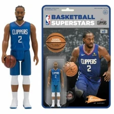 Kawhi Leonard Clippers Super 7 Reaction Figure