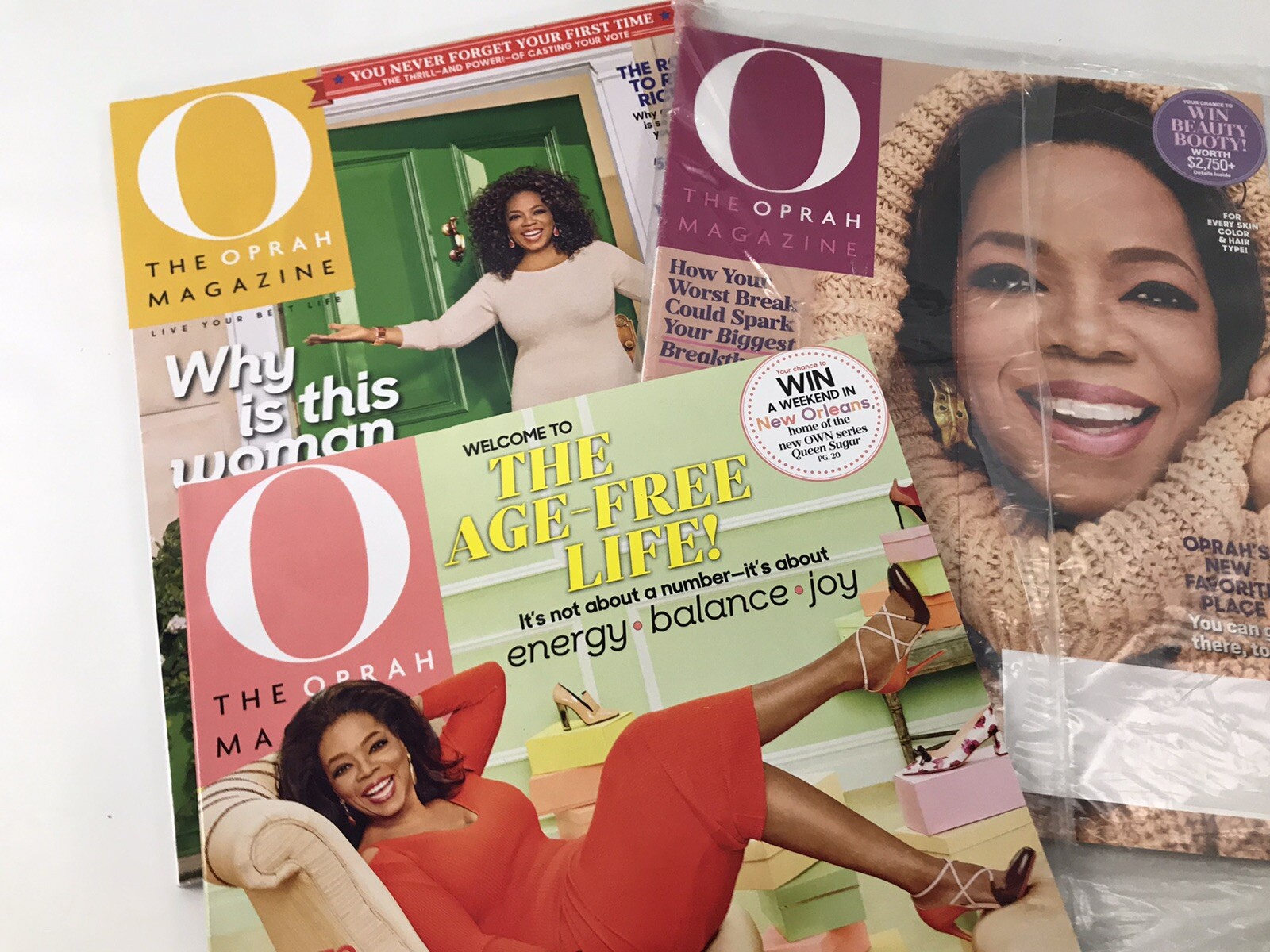 O The Oprah Magazine 3 Issues Sept Oct Nov 2016 Energy Balance Joy Breakthrough