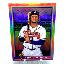 2021 Bowman 1991 Chrome Base #91B-RA Ronald Acuna Jr. - Atlanta Braves