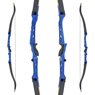 NEU*DRAKE Chroma 68 Zoll 34 lbs Bogen Recurvebogen Sportbogen Anfängerbogen Blau