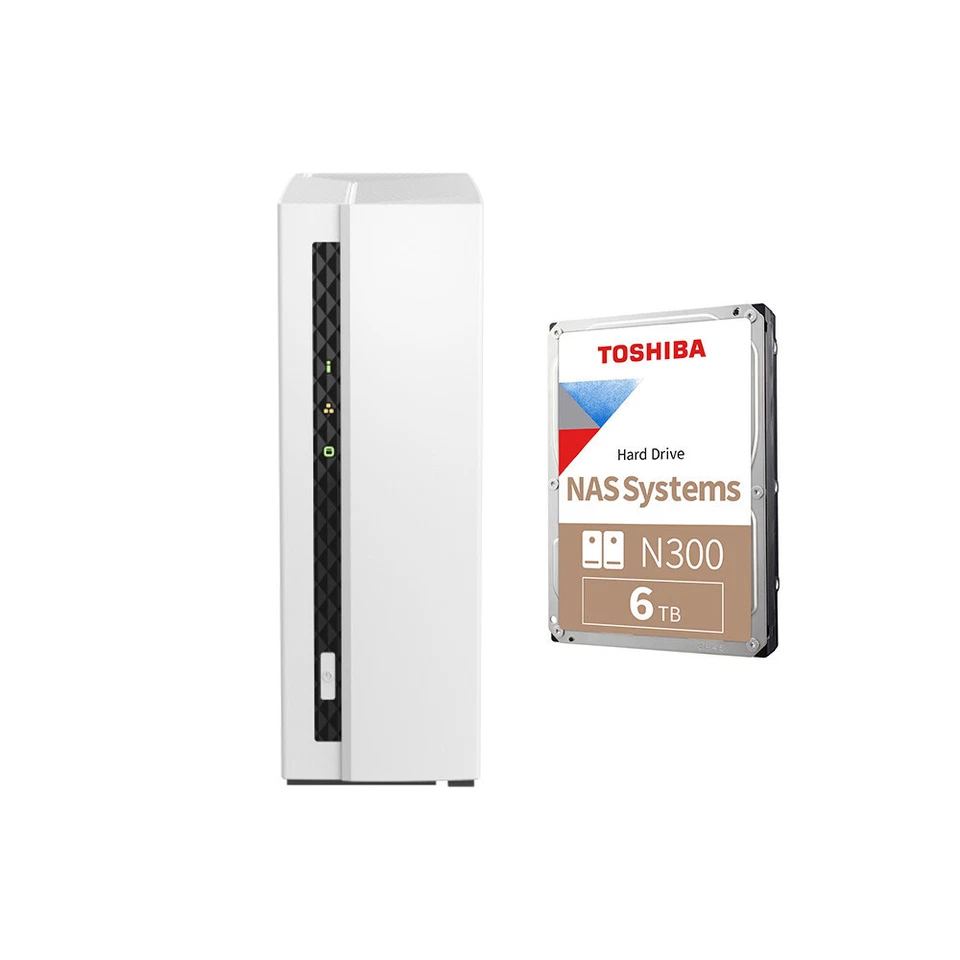 Qnap TS-133 1-Bay NAS HDD Kit: 12TB 8TB, 6TB, 4TB Desktop Storage | NAS HDD Inc. - Image 2 of 4