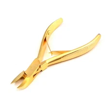Podiatry Toe Nail Clippers Full Gold For Thick Heavy Duty Clip Nails Cutter Tool
