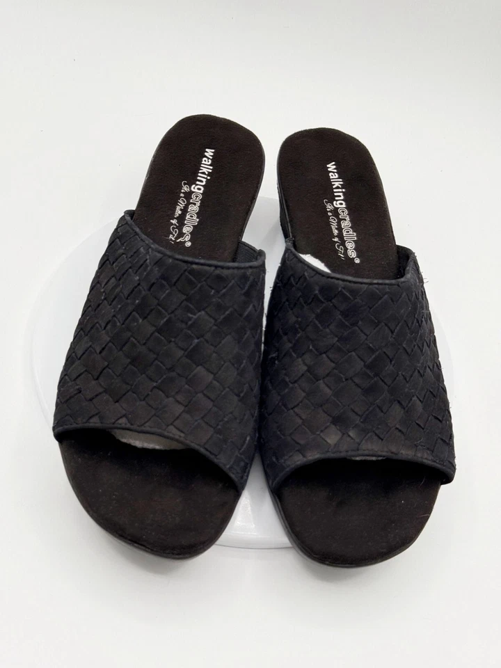 Sandalia de cuña WALKING CRADLES Keely Slide talla 9,5 para mujer ~ nueva en caja Foto 4 de 4