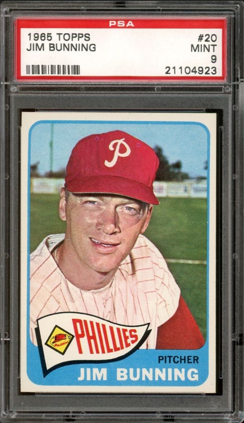 1965 Topps #20 Jim Bunning PSA 9