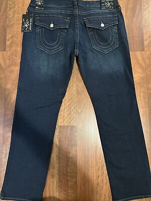 True Religion Mens Ricky Relaxed Straight Jeans Stretch True Religion Mens Ricky Relaxed Straight Jeans Stretch