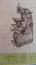 Aciera F4 Universal Milling Machine 1967 German Sales Brochure 