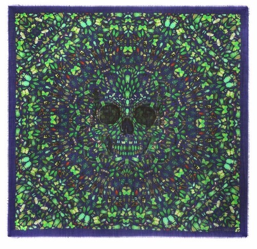 Damien Hirst x Alexander McQueen Skull Scarf Typhon 100% Cashmere LTD ED ⭐️