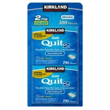 Kirkland Quit 2 2mg Stop Smoking Aid Generic Nicorette 2x190 Pieces