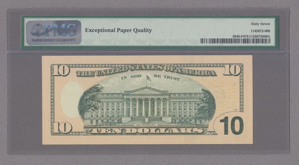 COLLECTORS ITEM #10 - NEAR SOLID SERIAL 67777777 - FR#2040-F IFB - evTT3 - Image 2 of 2