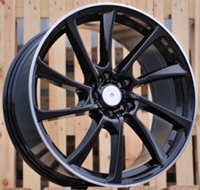 4 x 19 Inch 5x112 ABT Style Black Polished Wheels: Fits For Audi A4 A5 A6 A7 A8