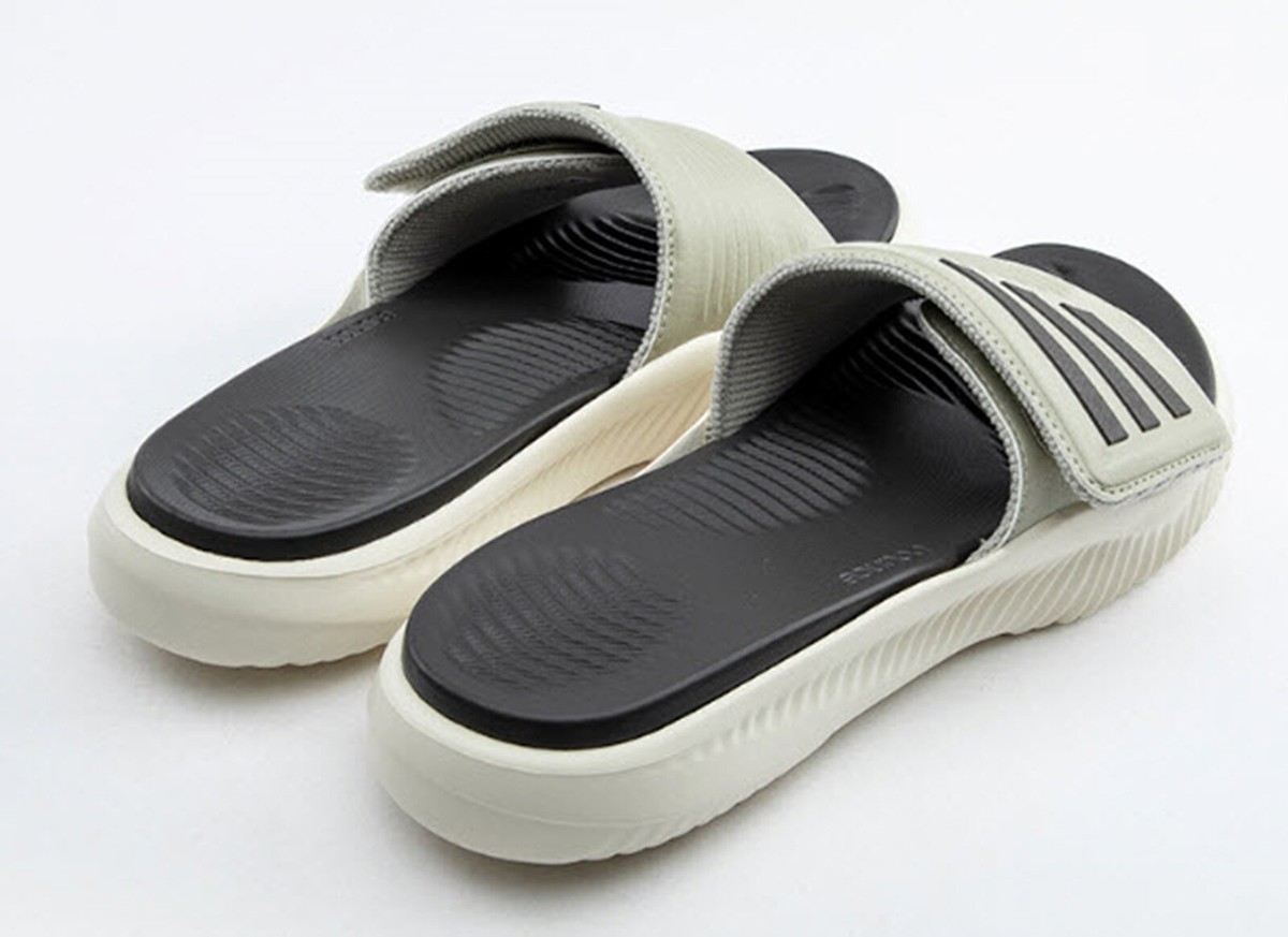 Adidas Men Alpha-bounce Slide 2.0 Slipper Gray Shoes Beach