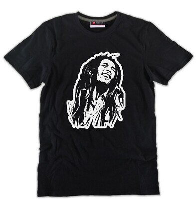BOB MARLEY T-Shirt Reggae Legend Rasta King Baumwolle schwarz verschiedene Farben Druck