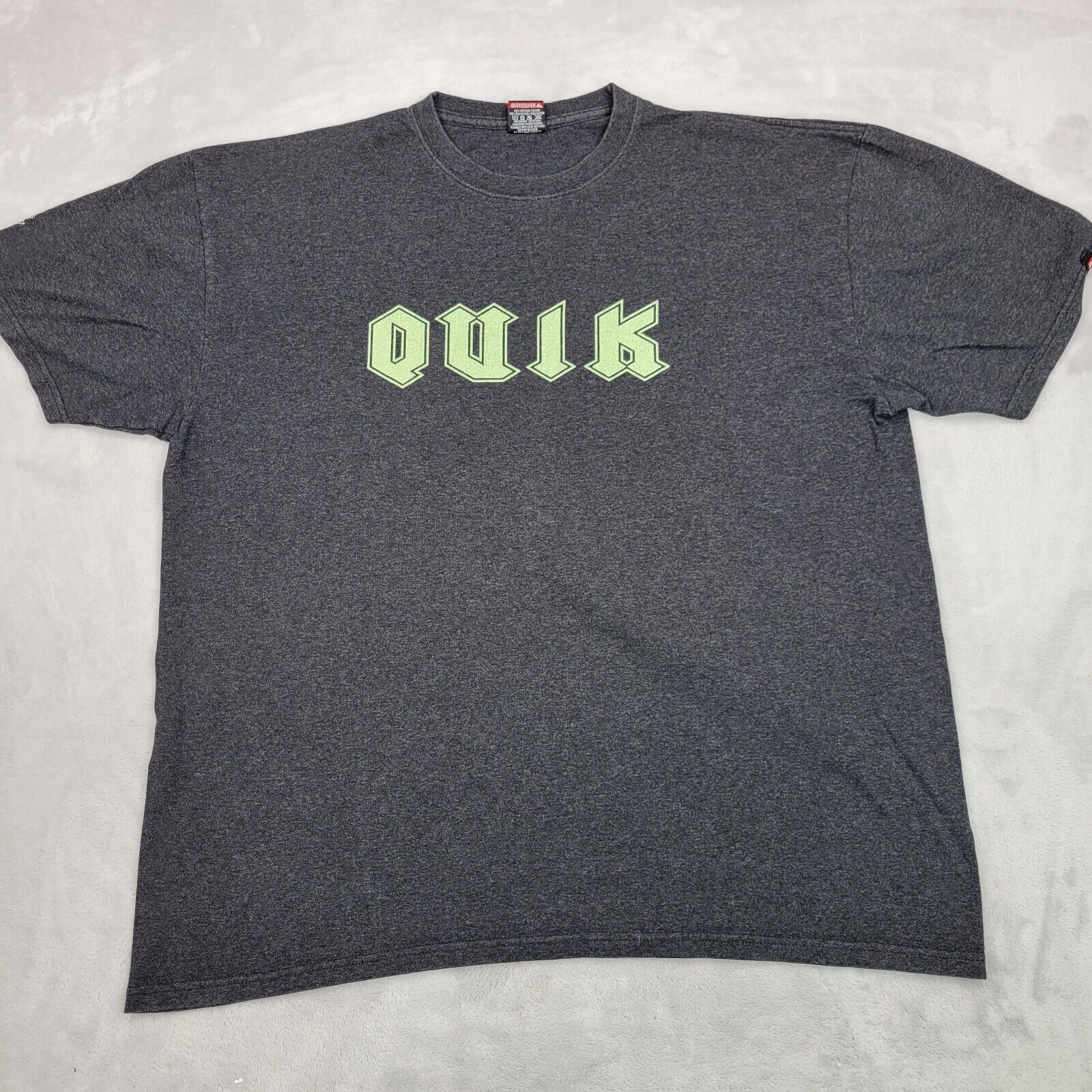 Vintage Quiksilver Shirt Mens Extra Large Grey Cr… - image 1