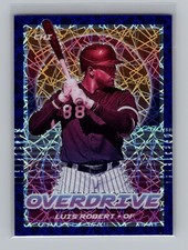 Luis Robert 2021 Panini Chronicles Overdrive MLB Blue Velocity Prizm #15 Chicago
