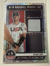 DYLAN CUPP 2023 Panini Stars & Stripes U-18 WORLD CUP JERSEY RELIC USA