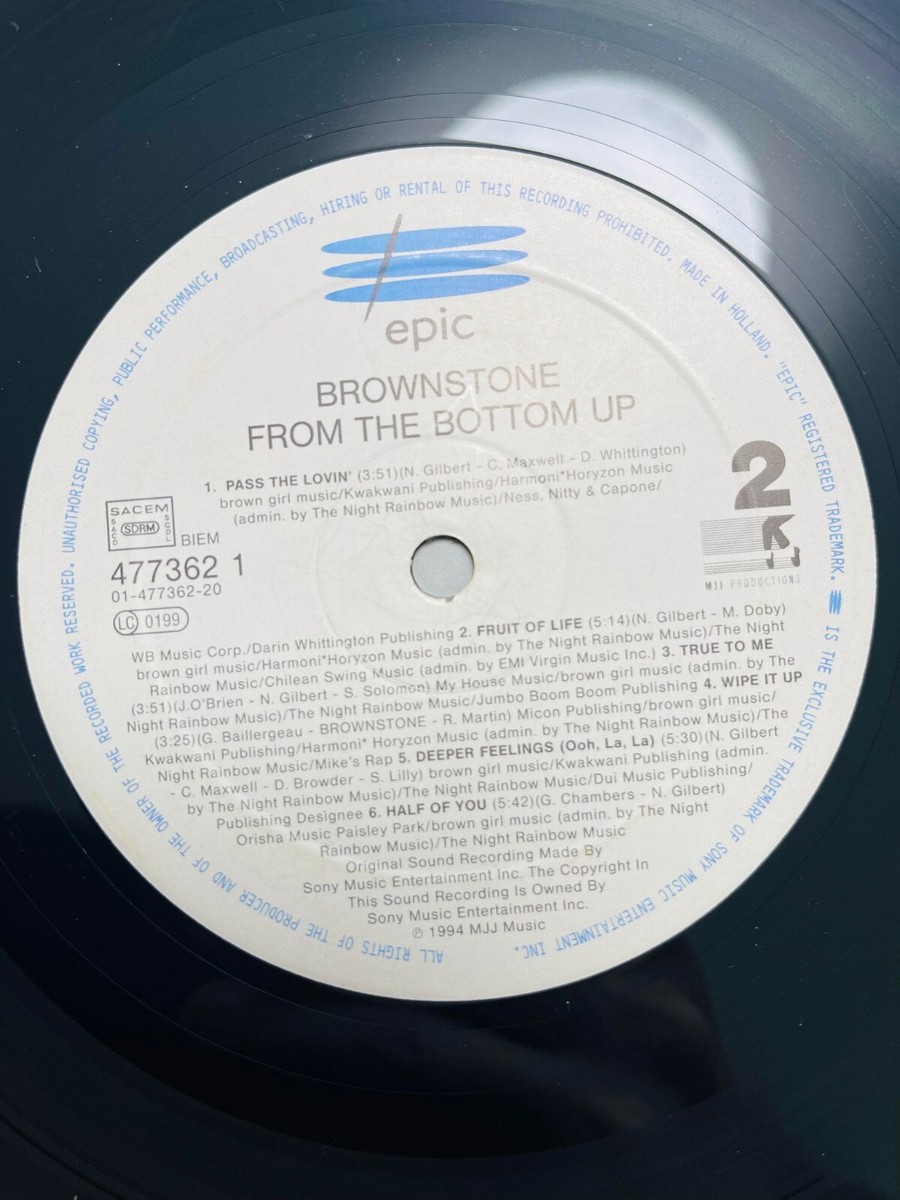Brownstone / From The Bottom Up 1994 EU Original Vinyl LP Michael