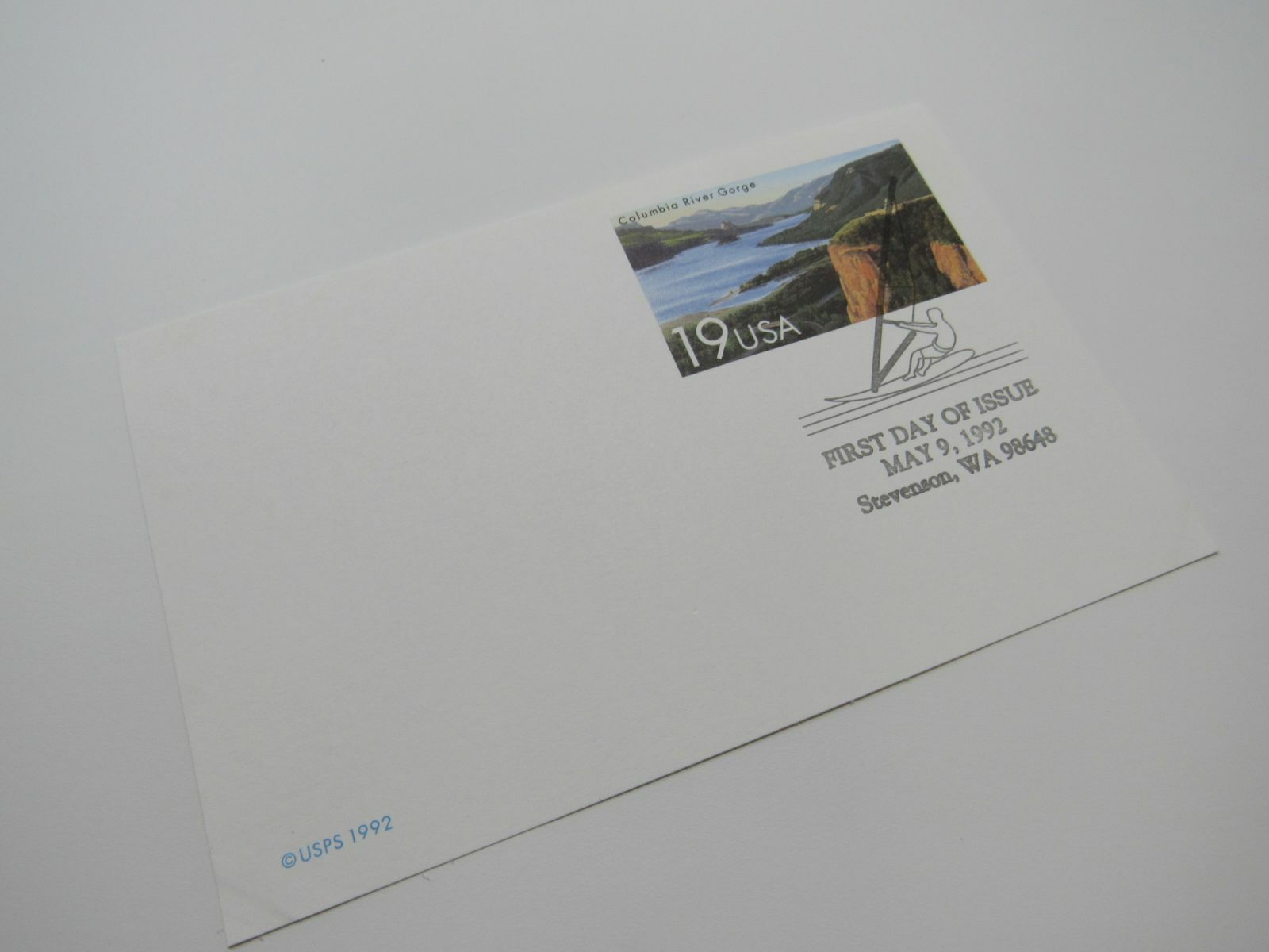 USPS Scott UX164 19c Columbia River Gorge First Day of Issue Postal Card