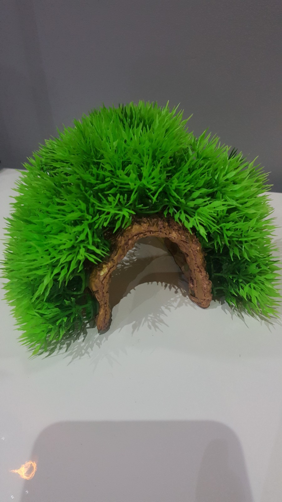 Aquarium Large Ornament Half Log Tree Bark Effect Covered with