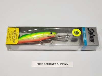 Salmo Freediver 9 SD Super Deep Runner Crankbait Green Tiger UV New in Package