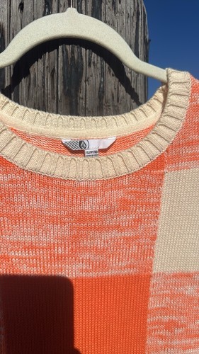 VOLCOM Y2K 90’s Skater Motley Plaid Pullover Sweater Small - Picture 5 of 5