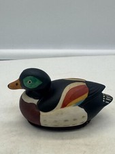 Vintage Hand Painted Ceramic Duck Lint Brush