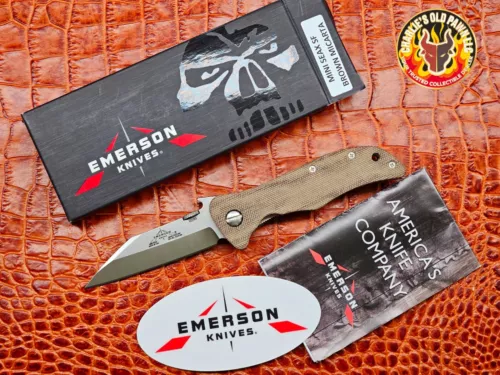 EMERSON KNIVES MINI SEAX MICARTA SCALES 12 DAYS OF CHRISTMAS LIMITED EDITION NIB