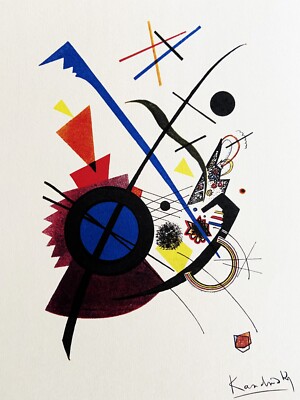 Wassily Kandinsky Lithograph Original COA Mourlot Published - Piet Mondrian