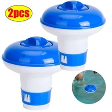 2Pcs Swimming Pool Spa Chemical Dispenser Tablet Holder - Chlorine Bromine Float