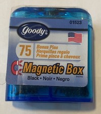 Vintage Goody Magnetic Box 75 Bobby Pins 2 Inch RARE Magnetic Box USA NEW SEALED