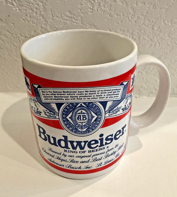 Budweiser Anheuser Busch Coffee Mug Cup Authentic