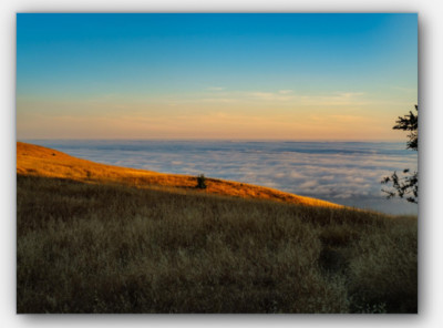 Golden Hour/Sunset Above The Clouds Canvas (30x40) (other sizes available)