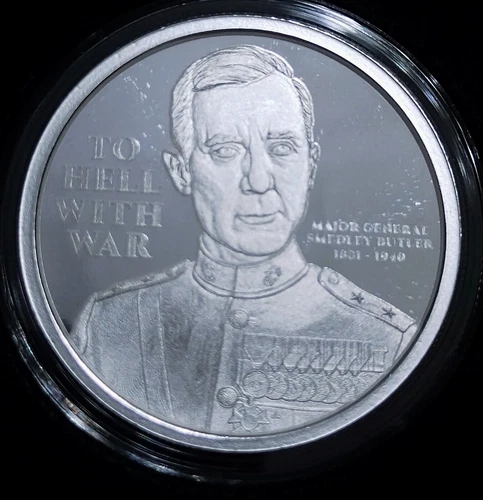 2024  TO HELL WITH WAR - 1oz .999 Silver Proof -  Silver Shield